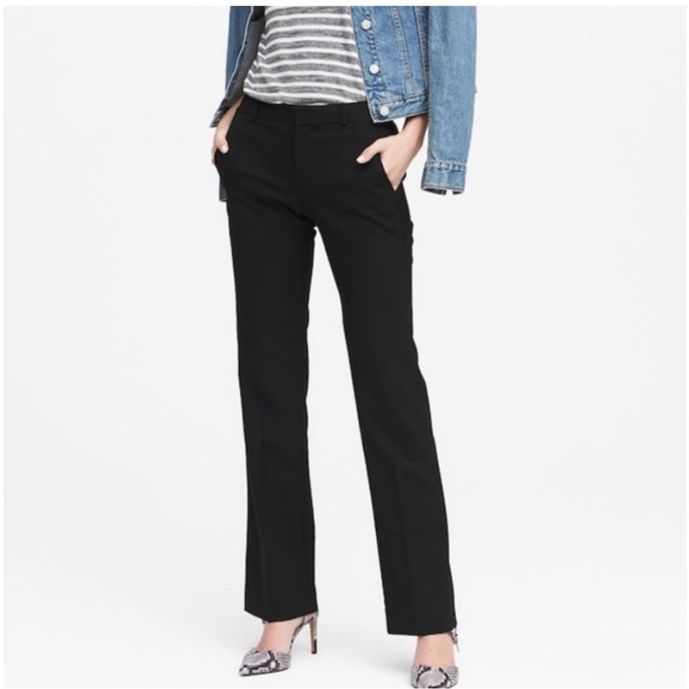 Banana Republic Black Logan Fit Dress Pants